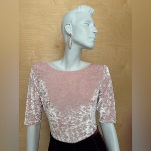 Pink Velvet bodysuit by Hanky Panky